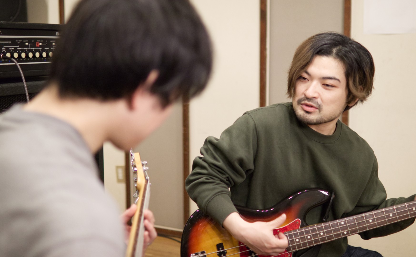 マリンバレッスンの様子